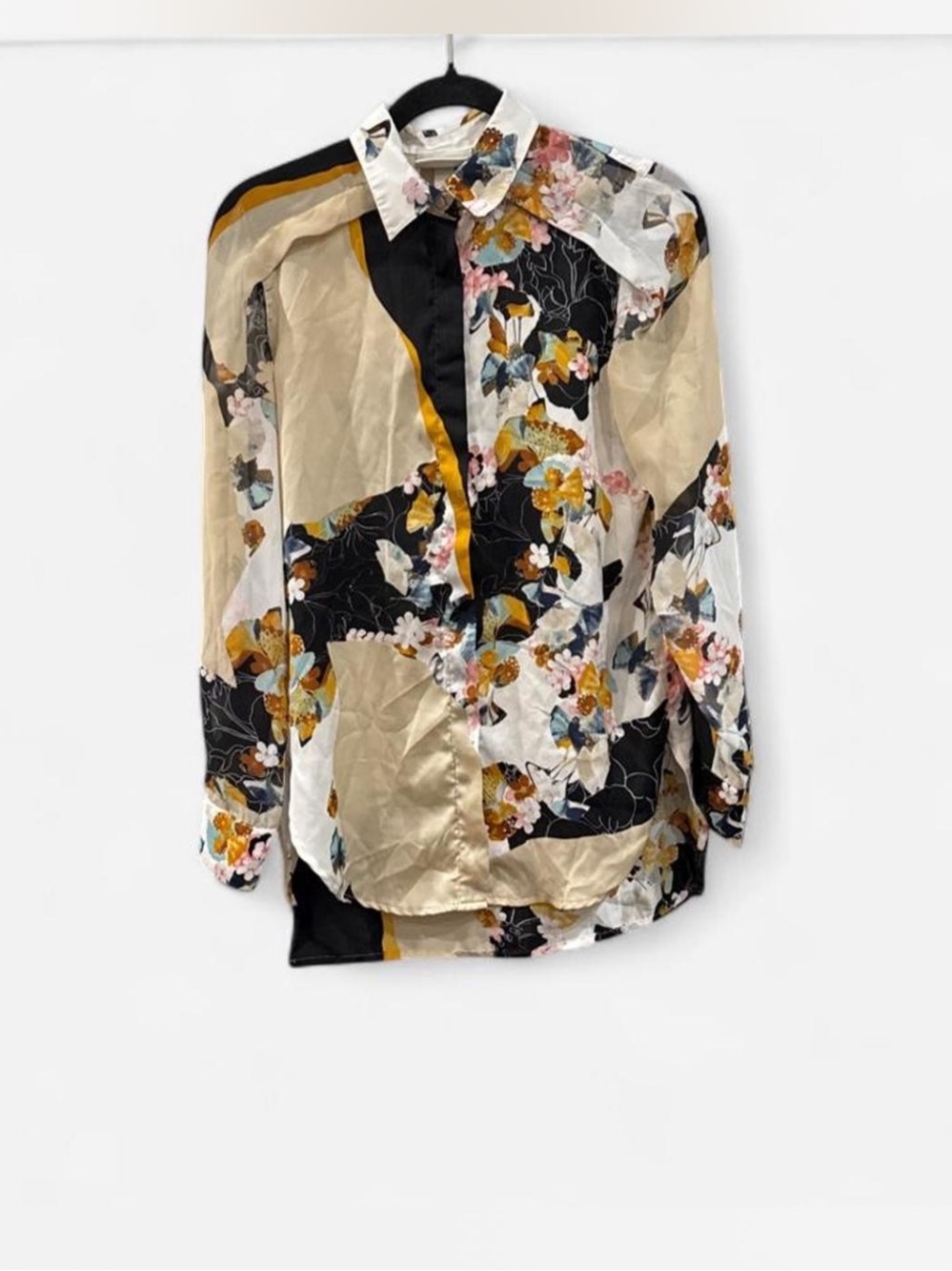 3.1 Phillip Lim collared shirt 20th Anniversary Collection Floral boho size XS